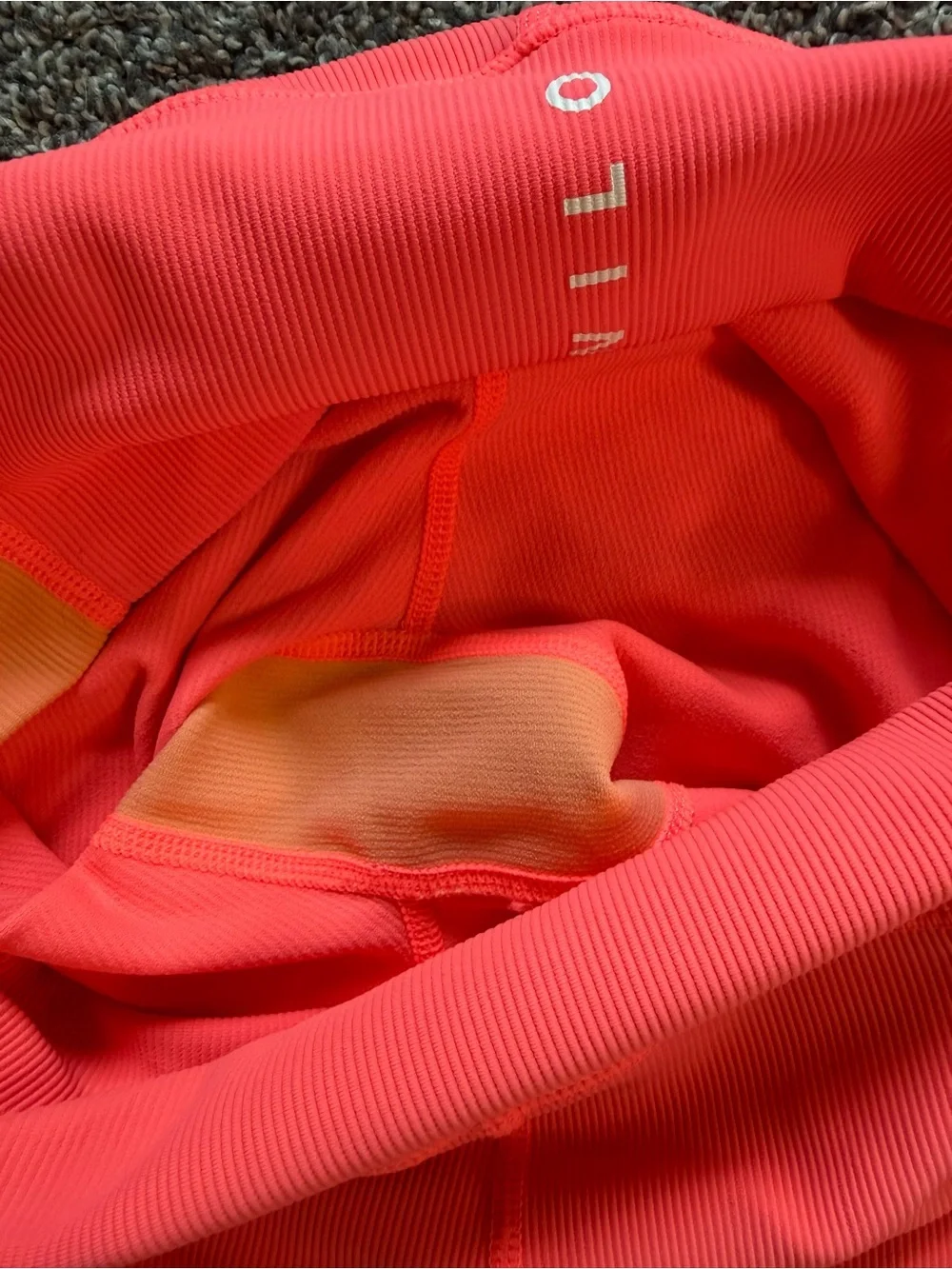 Wilo The Label Ribbed Sports Bra Leggings Set Pink Peach Size Small